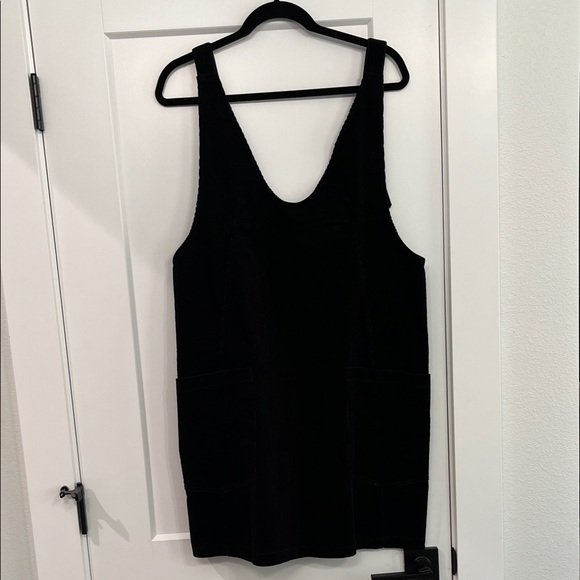 Tops - Black Overall Corduroy Dress